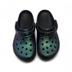 Crocs Classic Prismatic Clogs Iridescent Sparkly Color Shifting Women's 6